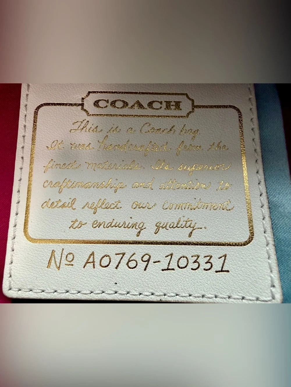 Coach 65th Anniversary Mandy Satchel Shoulder Bag w/Legacy Stripe lining - Picture 13 of 15
